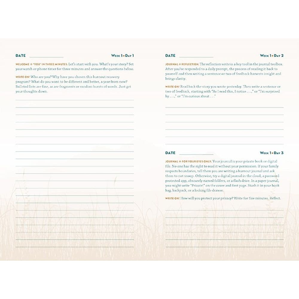 Burnout Therapy Journal