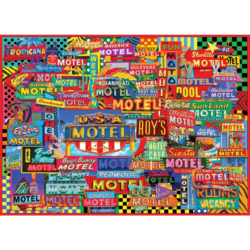 Motel Road Trip 1000 Piece Puzzle First Alternate  Image width=&quot;1000&quot; height=&quot;1000&quot;