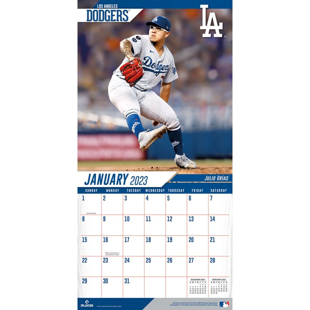 MLB Los Angeles Dodgers 2023 Wall Calendar