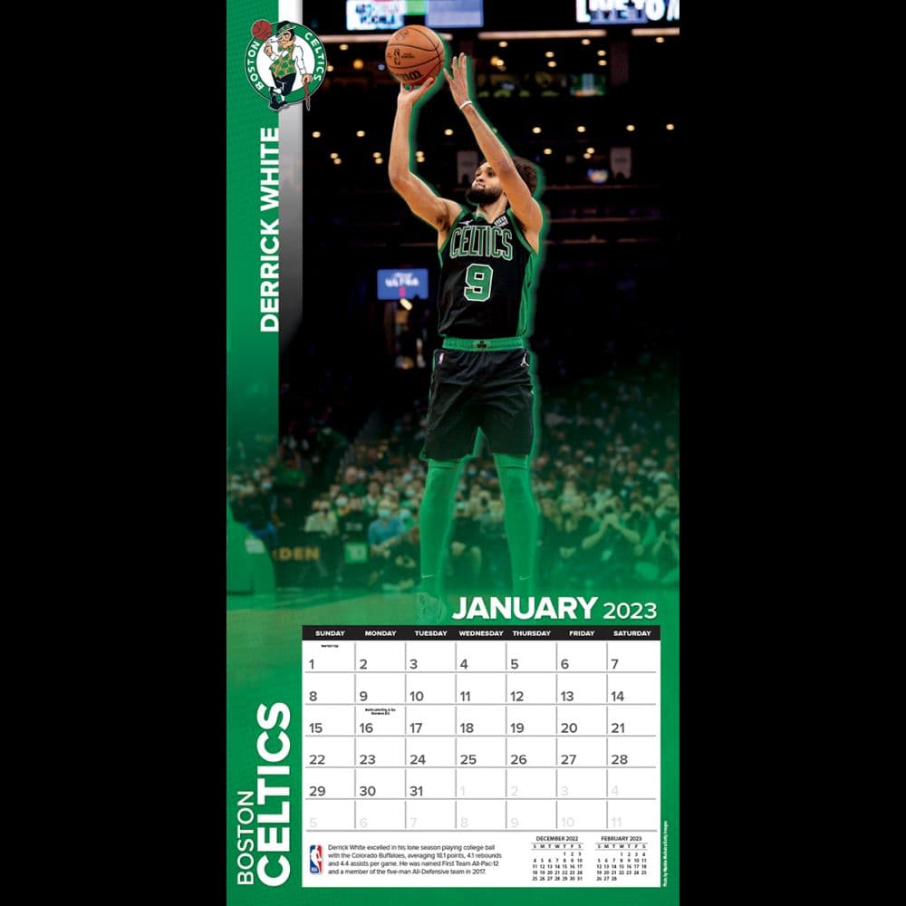 NBA Boston Celtics 2023 Wall Calendar