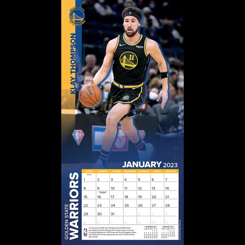 NBA Golden State Warriors 2023 Wall Calendar - Calendars.com