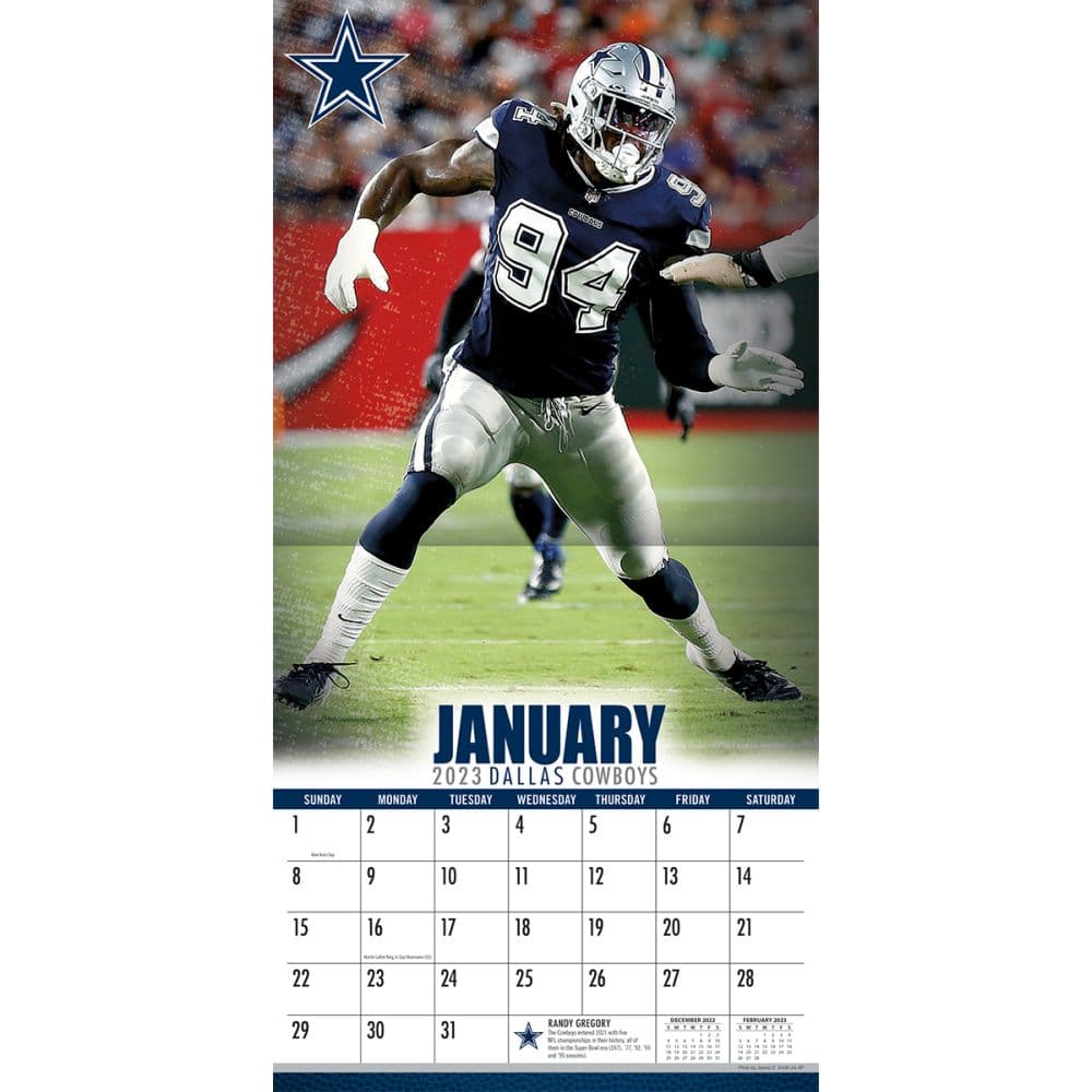 NFL Dallas Cowboys 2023 Wall Calendar - Calendars.com NFL Dallas Cowboys 2023 Wall Calendar - Calendars.com