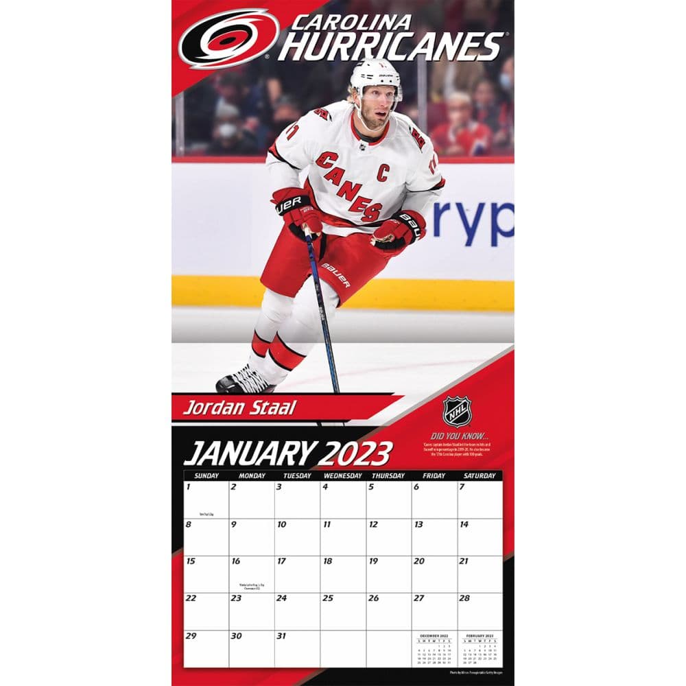 NHL Carolina Hurricanes 2023 Wall Calendar - Calendars.com