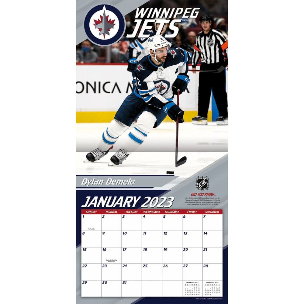 Winnipeg Jets 2022 12x12 Team Wall Calendar (Other) 