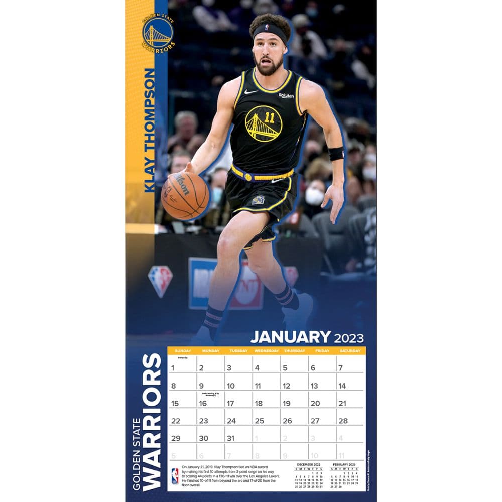 NBA Golden State Warriors Mini Calendar - Calendars.com