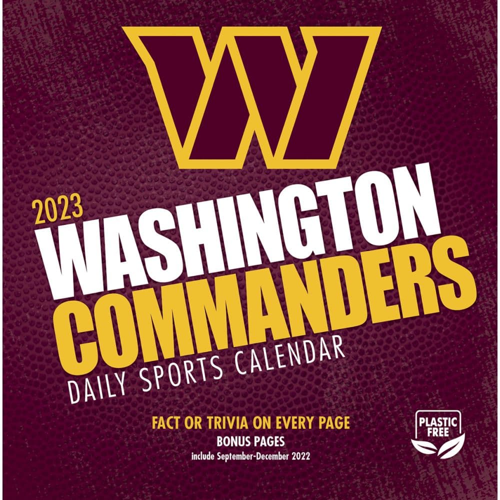 Washington Commanders 2023 12 x 12 Team Wall Calendar