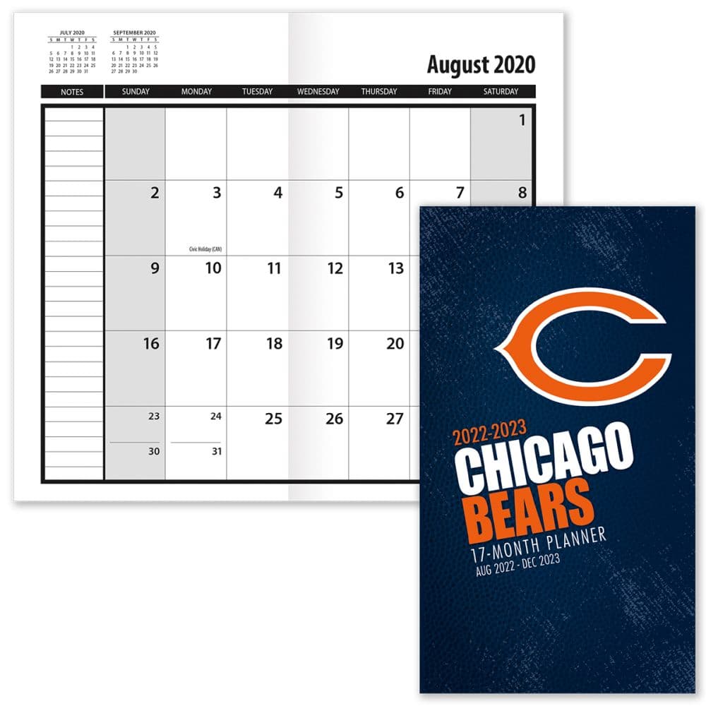 Chicago Bears 2022 Calendar: January 2022 - December 2022 OFFICIAL Squared  Monthly Calendar, 12 Months