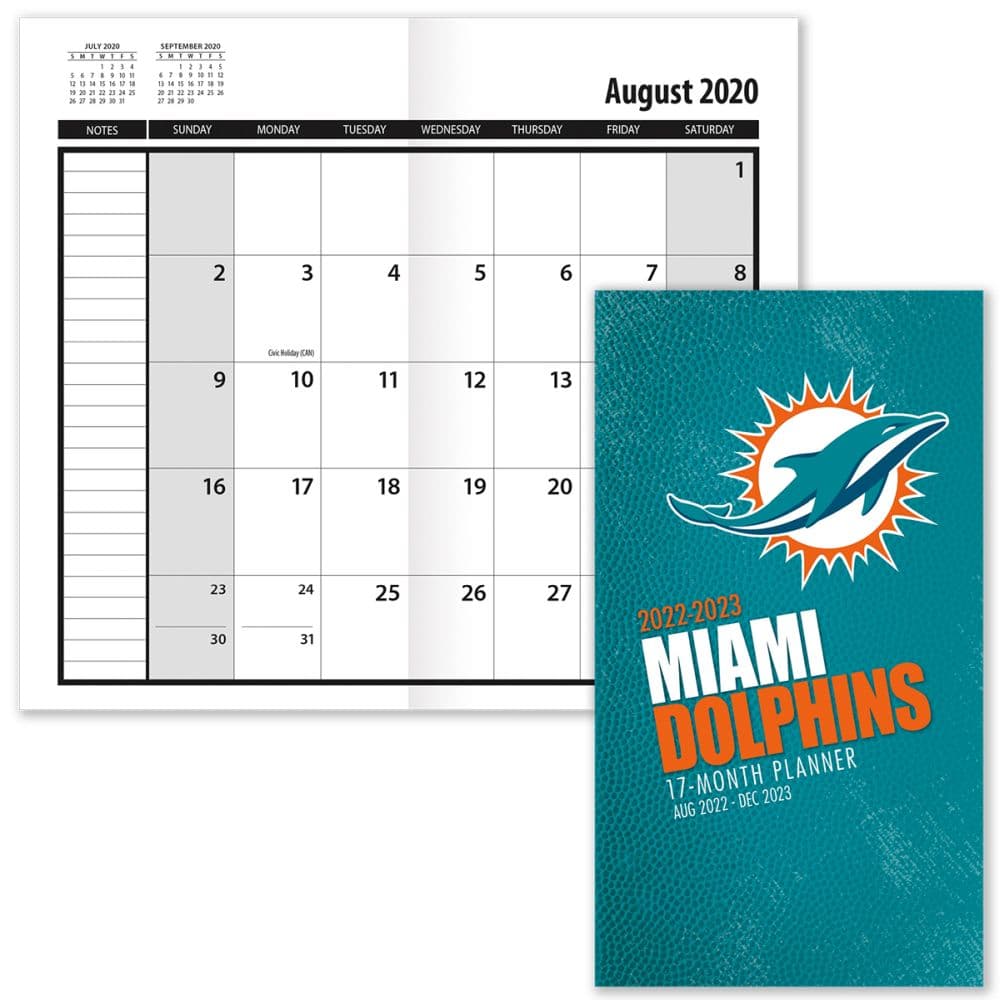 NFL Miami Dolphins 2024 Wall Calendar 