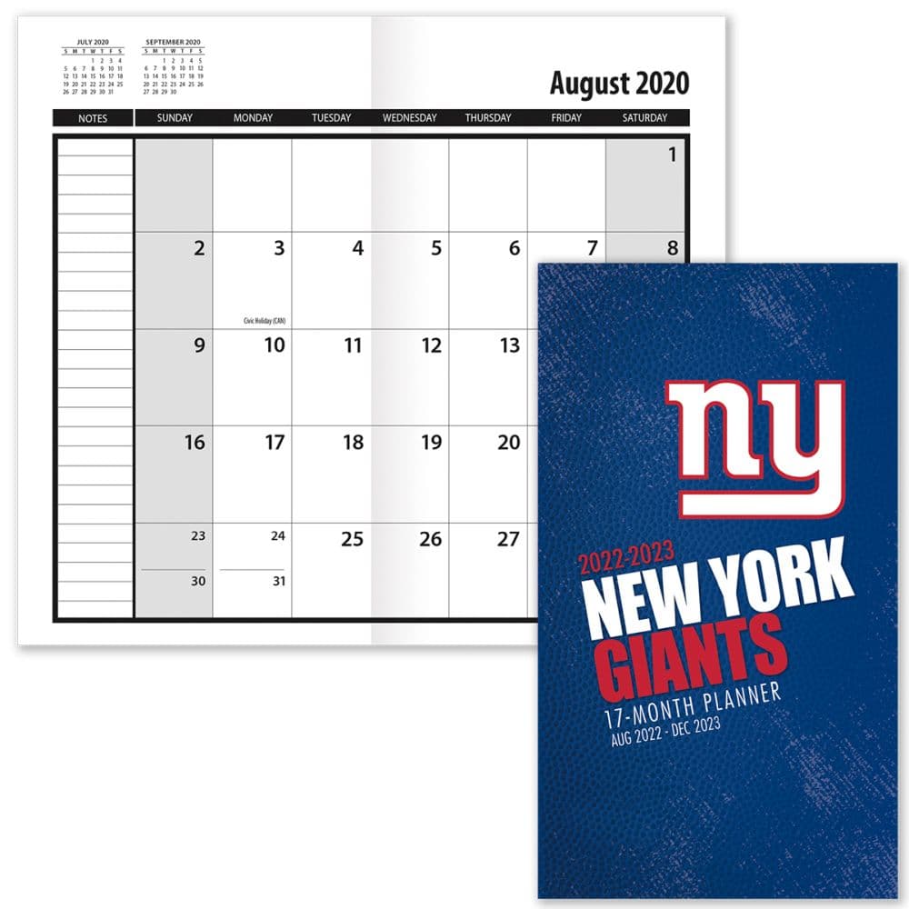 : New York Giants 2022 Wall Calendar: 9781469385976: Sports &  Outdoors