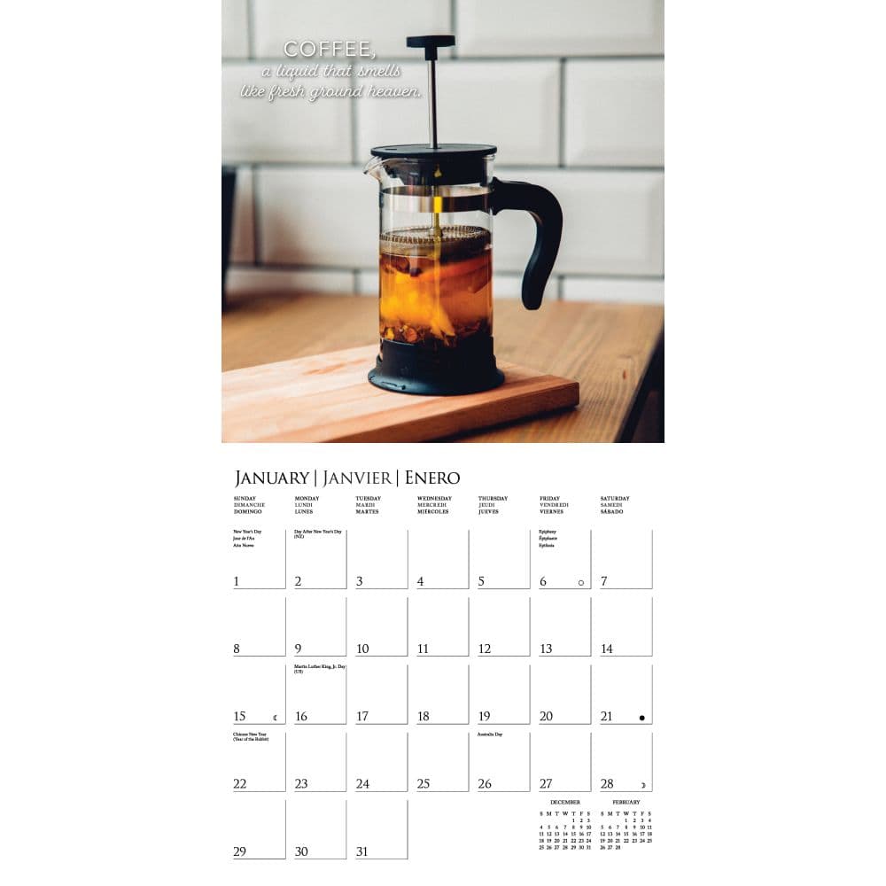 Coffee Lovers 2023 Wall Calendar - Calendars.com Coffee Lovers 2023 Wall Calendar - Calendars.com