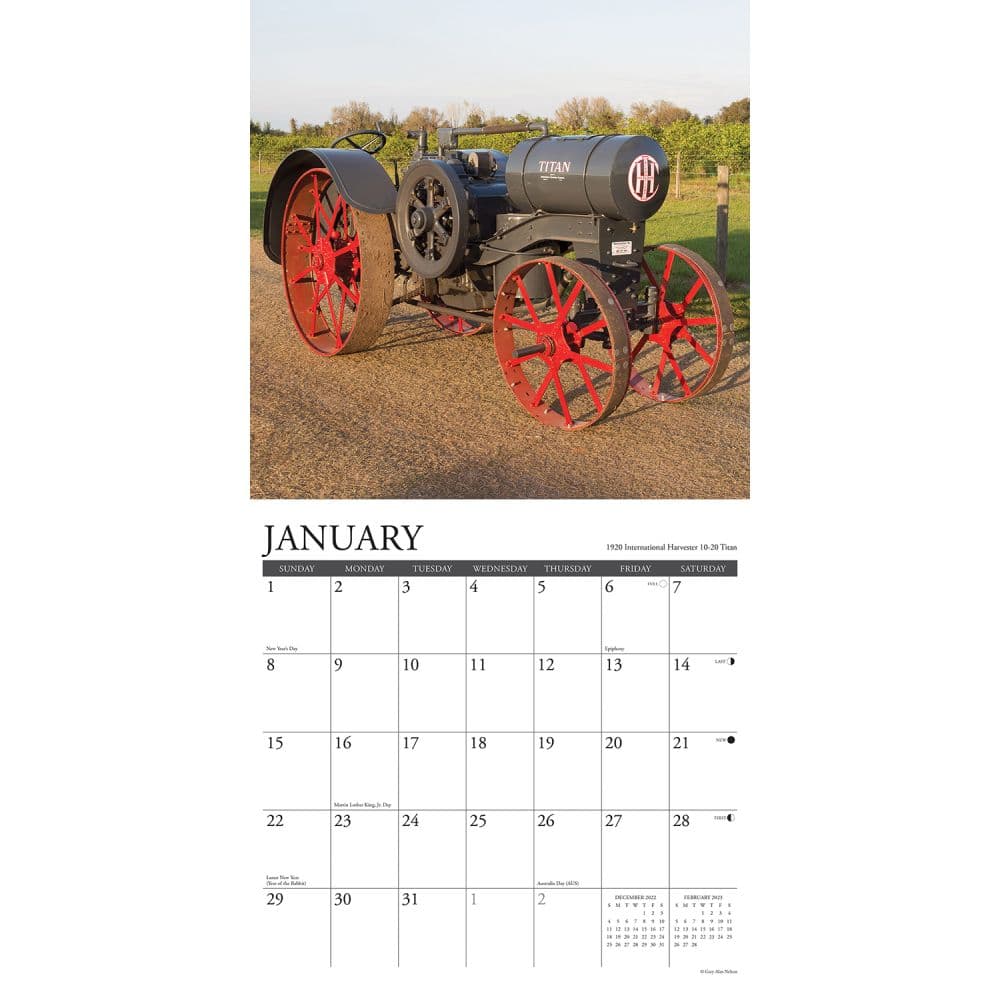 Tractors 2023 Wall - Calendars.com