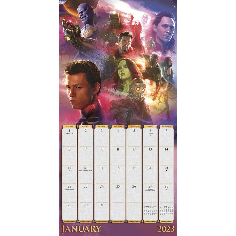 Marvel Infinity Saga 2023 Wall Calendar