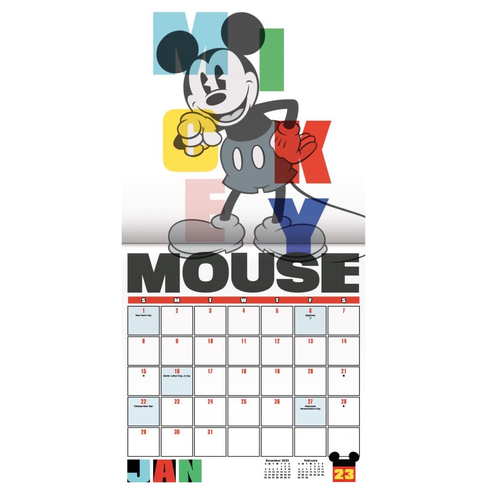 Mickey Mouse 2023 Mini Wall Calendar Calendars Mickey Mouse 2023 Mini Wall Calendar Calendars