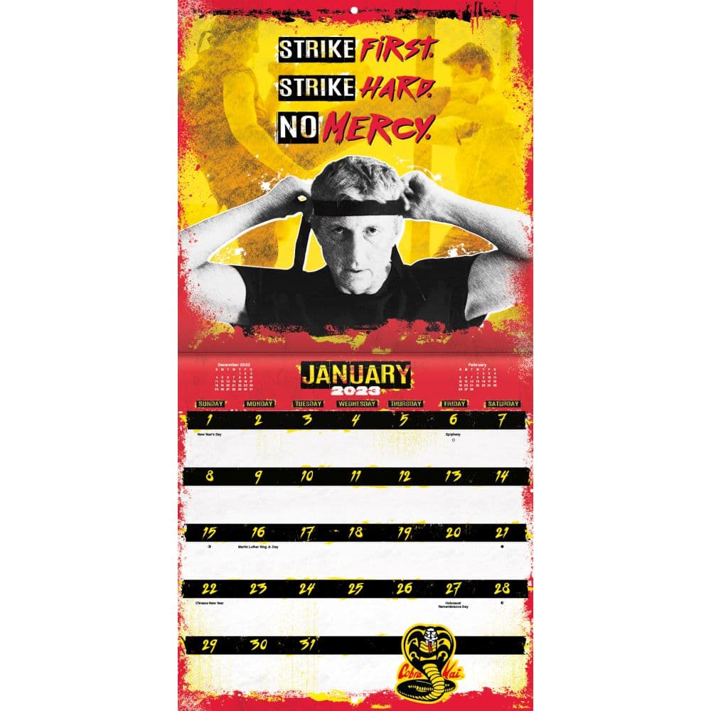 Cobra Kai 2023 Wall Calendar - Calendars.com Cobra Kai 2023 Wall Calendar - Calendars.com