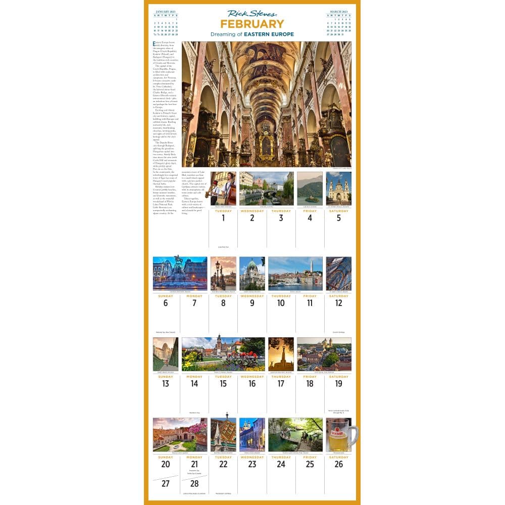 Europe Rick Steves 2023 Wall Calendar - Calendars.com