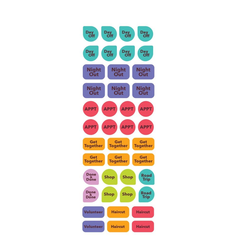 Friends Calendar Stickers Second Alternate  Image width="1000" height="1000"