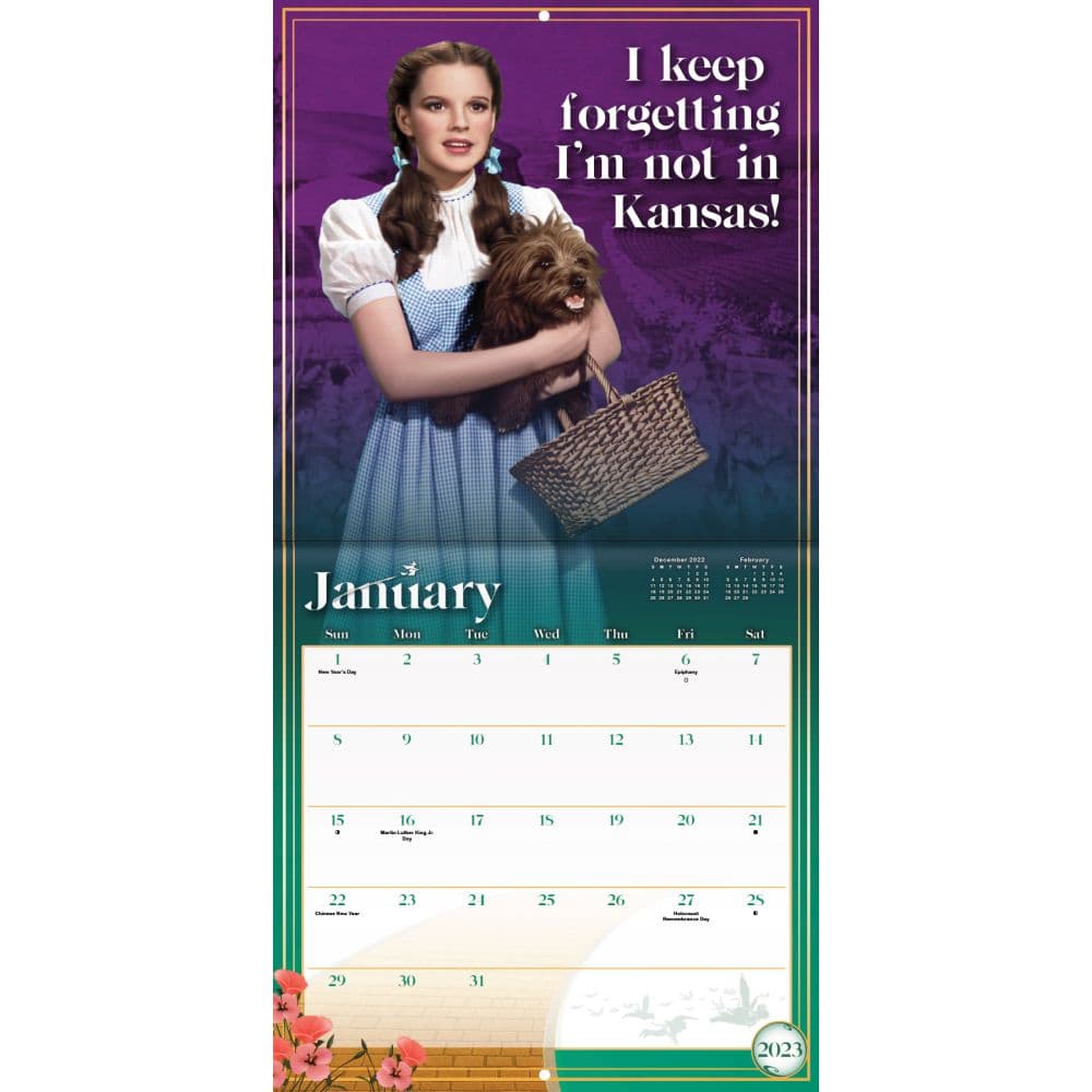 Wizard of Oz 2023 Wall Calendar - Calendars.com