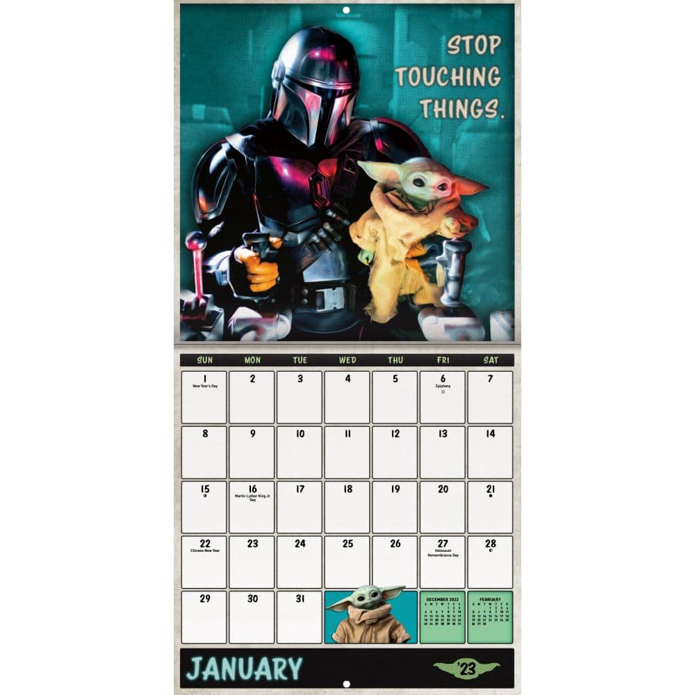 Mandalorian Child SW Excl 2023 Calendar - Calendars.com
