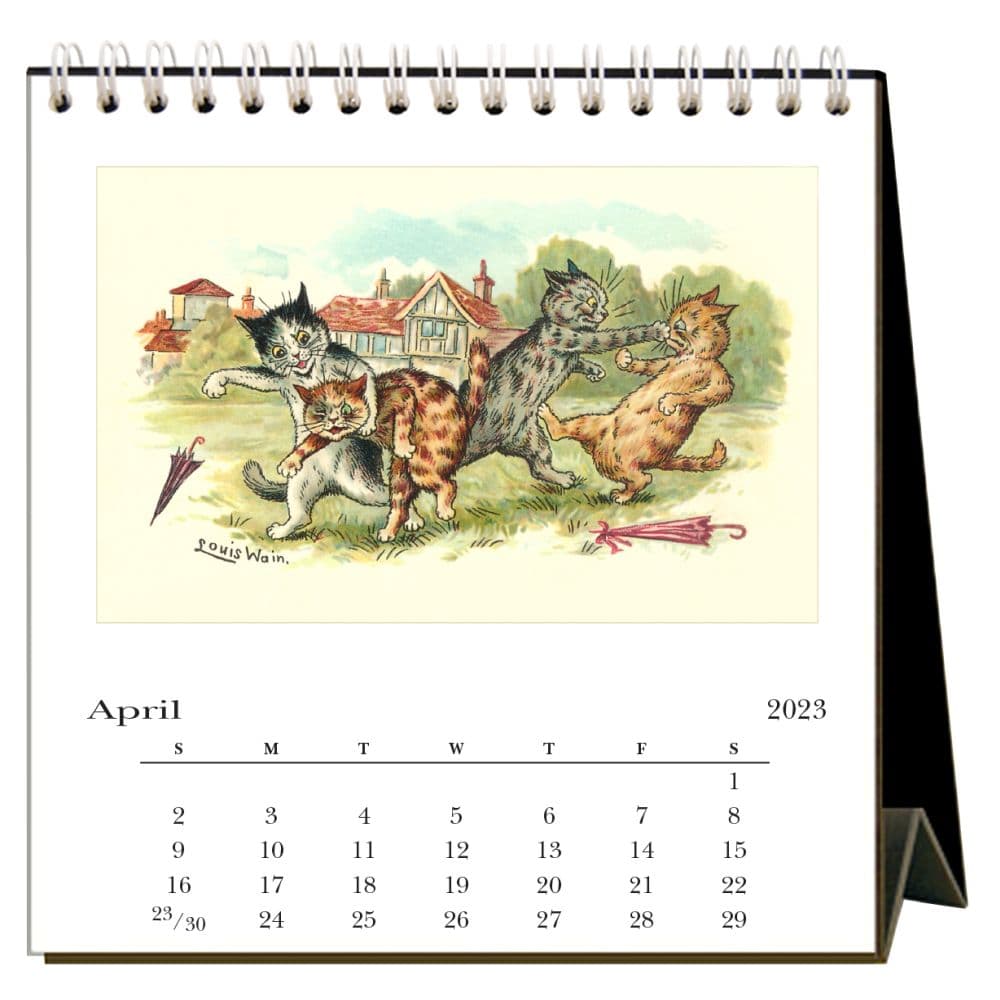 cats-of-louis-wain-2023-easel-calendar-calendars-com
