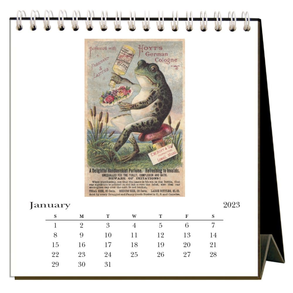 Frogs 2023 Desk Calendar - Calendars.com