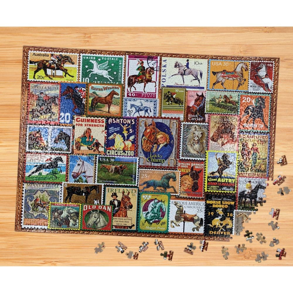 Equestrian Stamp Posters 1000 Piece Puzzle Second Alternate  Image width=&quot;1000&quot; height=&quot;1000&quot;