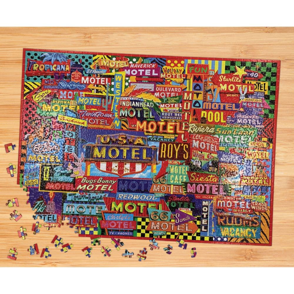 Motel Road Trip 1000 Piece Puzzle Second Alternate  Image width=&quot;1000&quot; height=&quot;1000&quot;