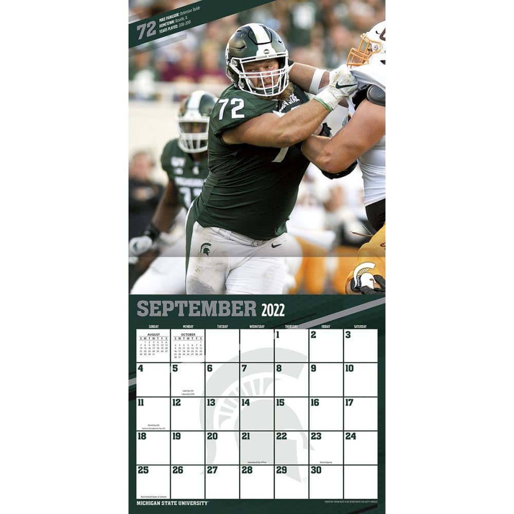 Michigan State Spartans 2023 Wall Calendar - Calendars.com