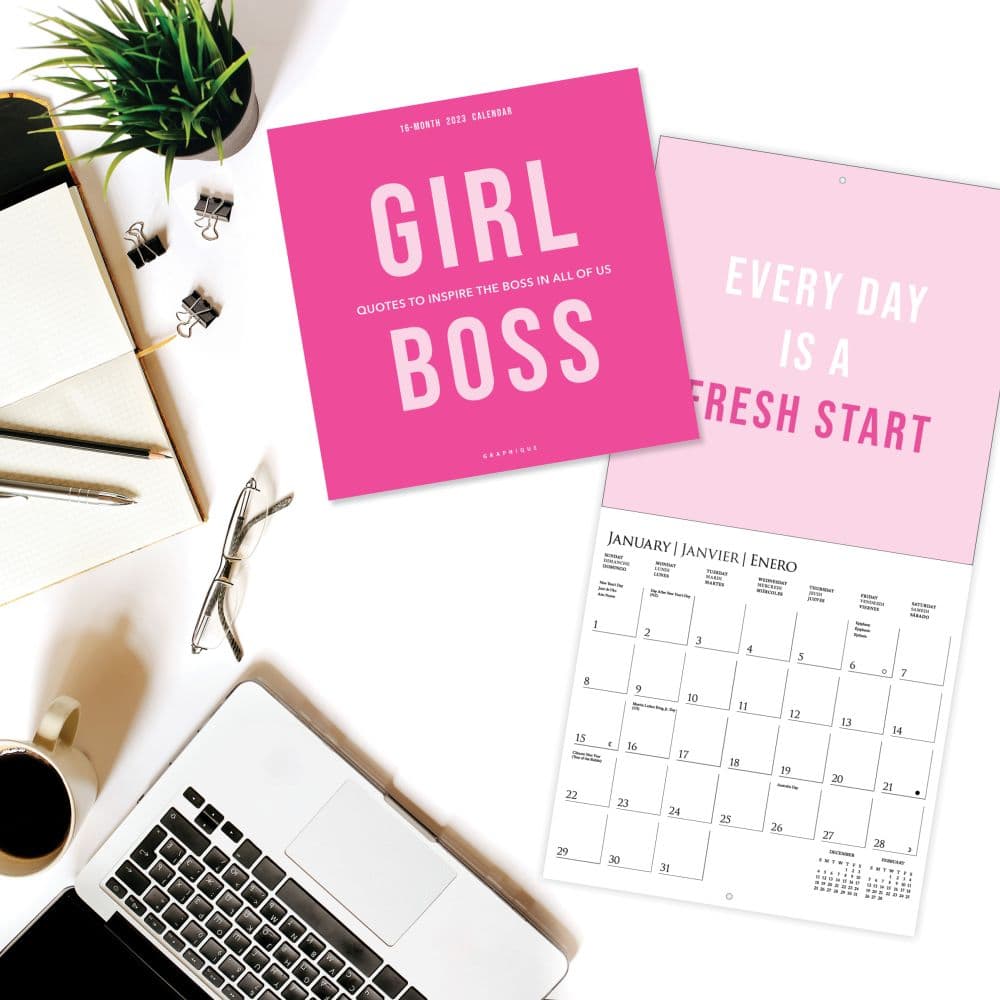 Girl Boss 2023 Wall Calendar - Calendars.com