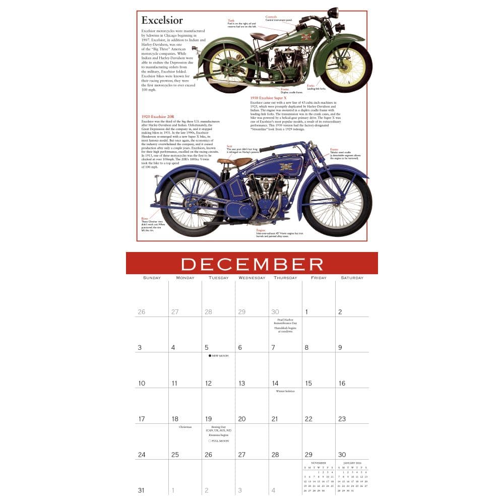 Motorcycles Ultimate 2023 Wall Calendar - Calendars.com