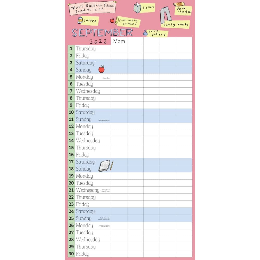 Moms Family 2023 Wall Calendar - Calendars.com