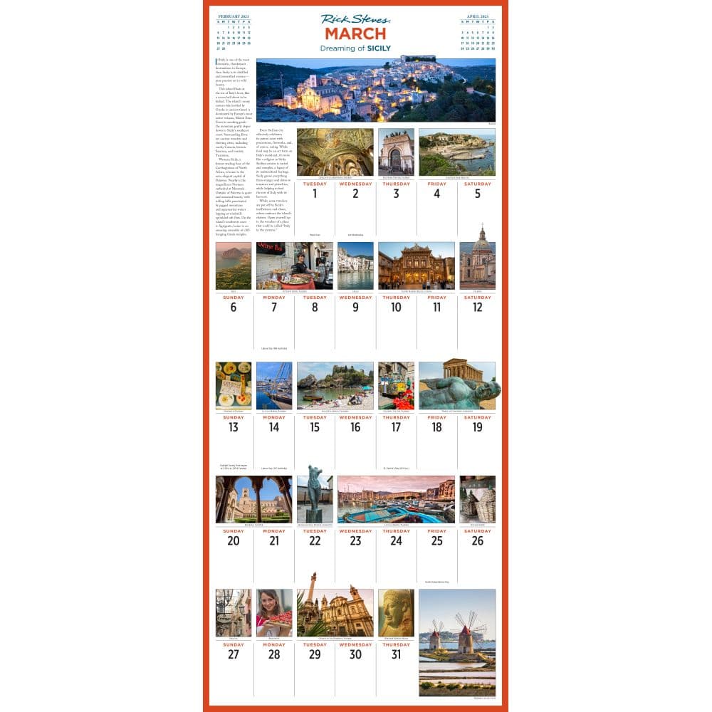 Europe Rick Steves 2023 Wall Calendar - Calendars.com