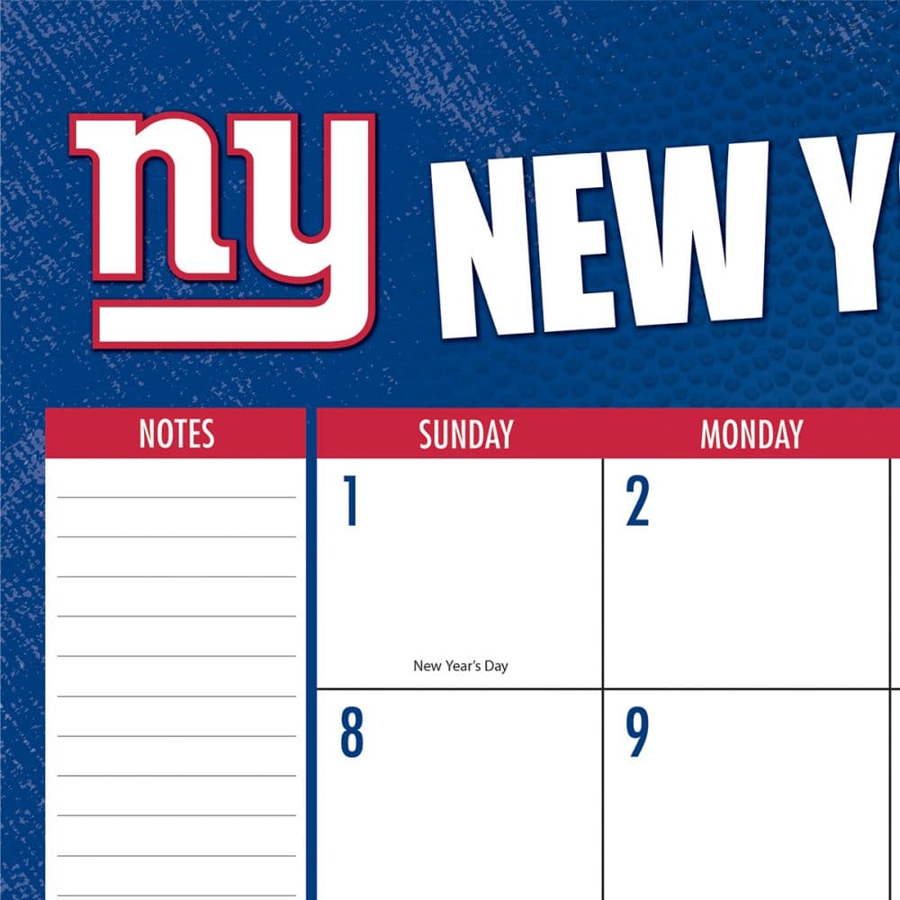 Turner Sports NFL New York Giants 2023 Desk Pad