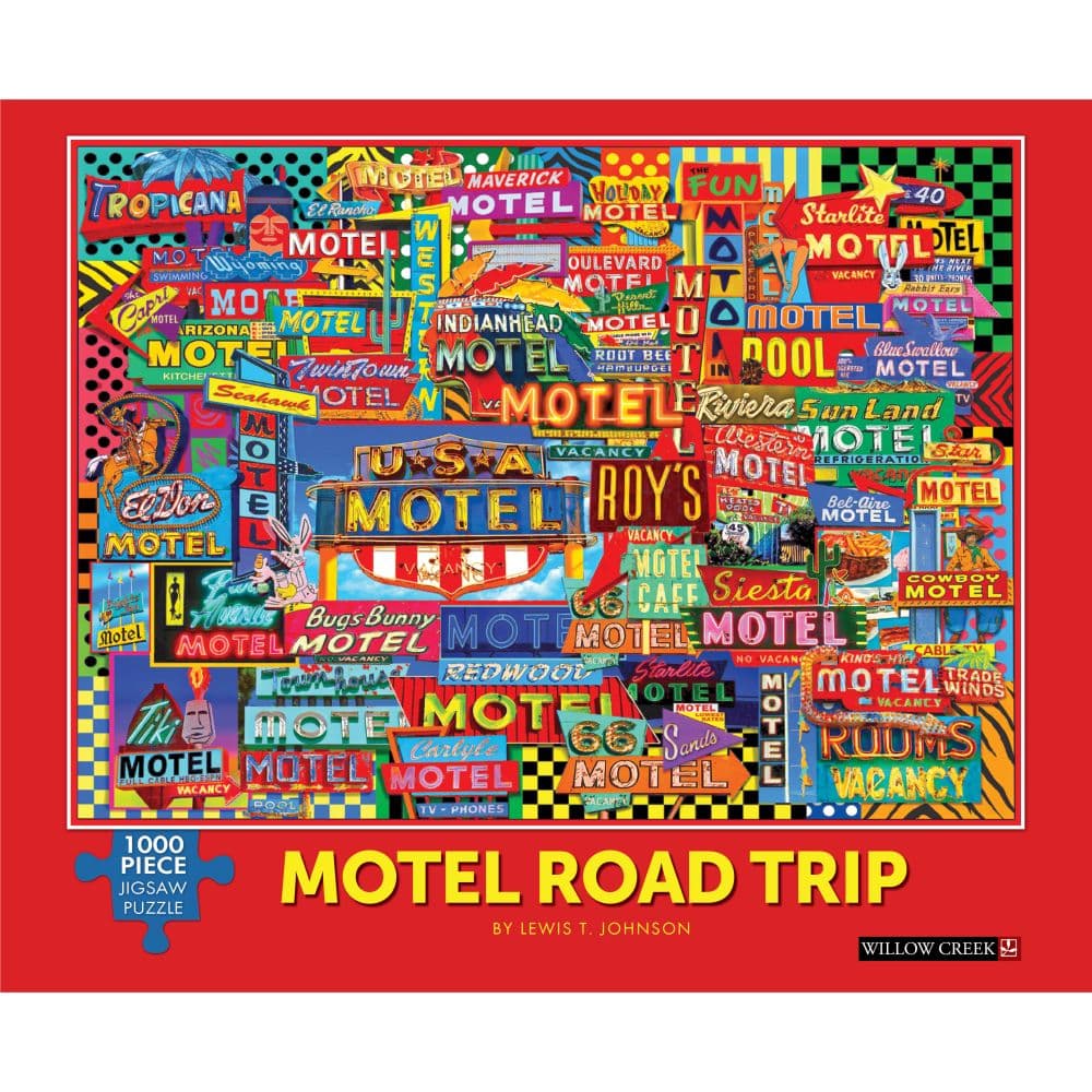 Motel Road Trip 1000 Piece Puzzle Fourth Alternate  Image width=&quot;1000&quot; height=&quot;1000&quot;