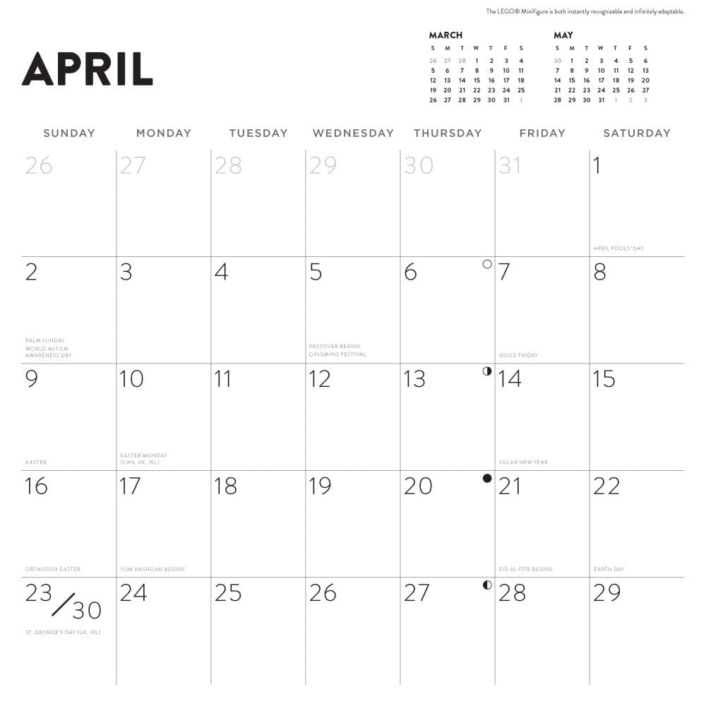 LEGO 2023 Wall Calendar - Calendars.com