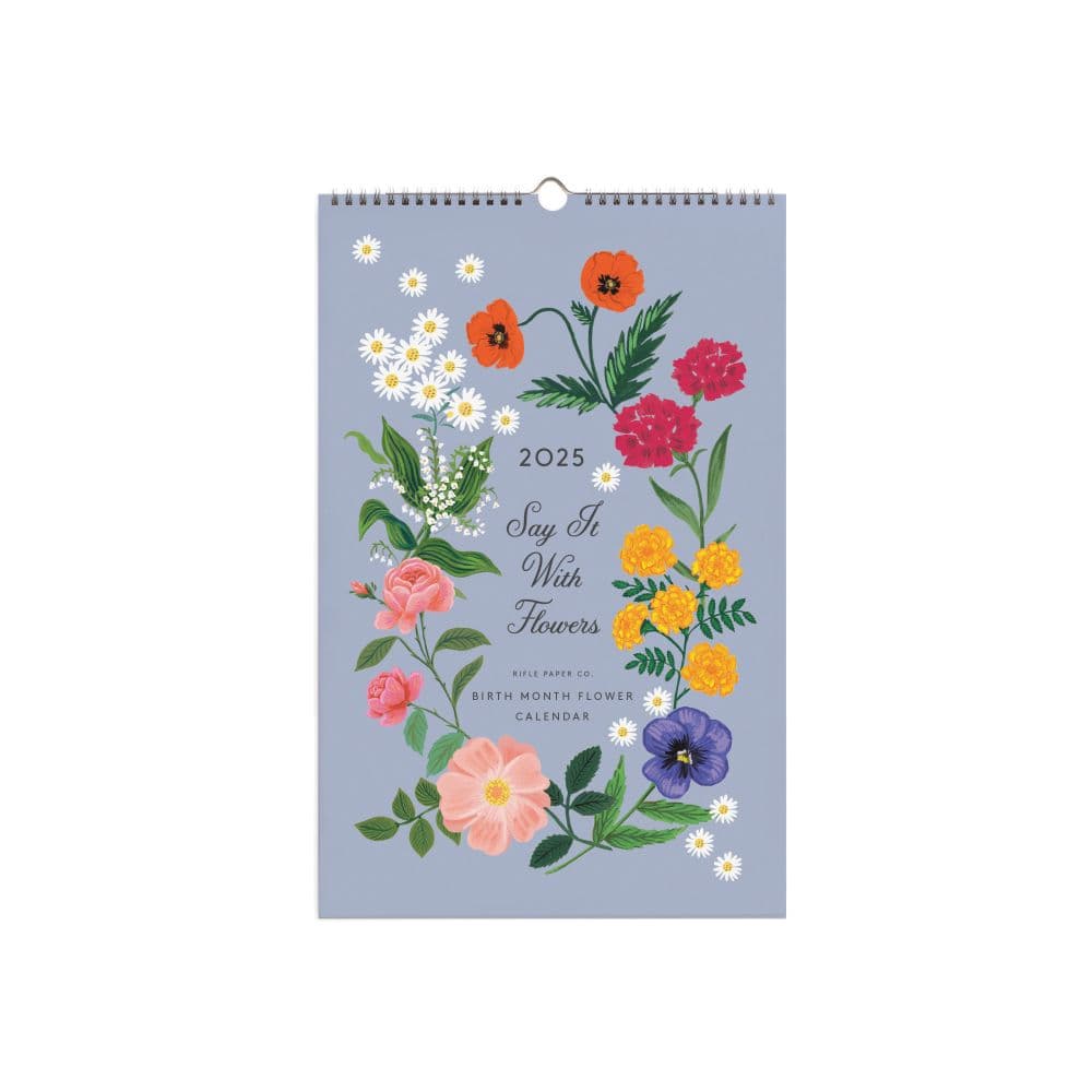 Say It With Flowers 2025 Wall Calendar