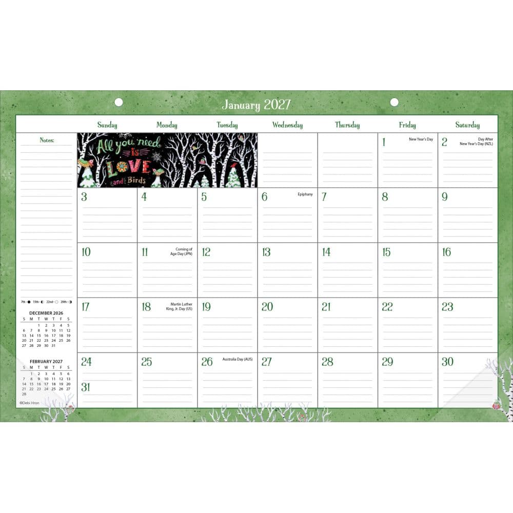 Simple Inspirations 2027 Desk Pad by Debi Hron First Alternate Image