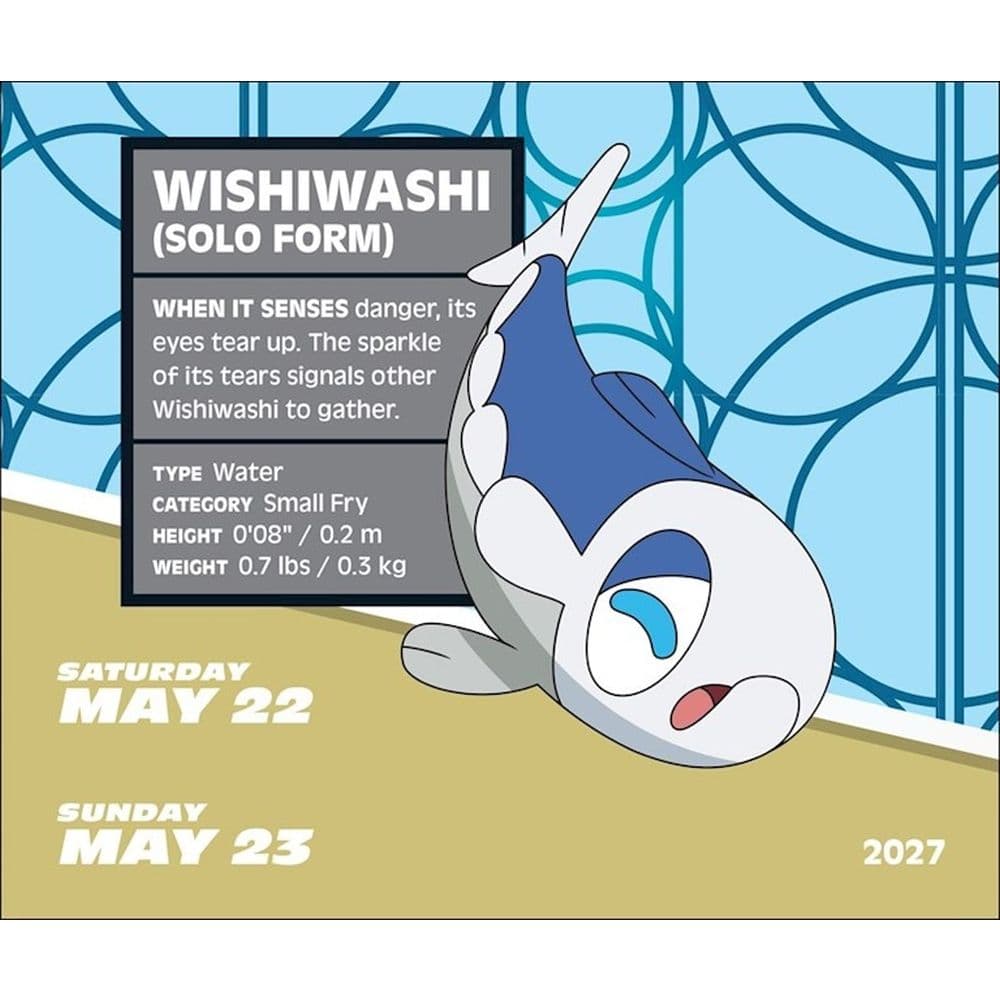 Pokemon 2027 Desk Calendar Ninth Alternate Image