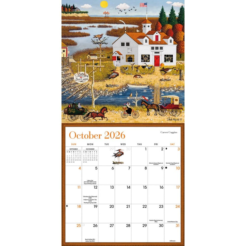 Wysocki Americana 2026 Mini Wall Calendar Fourth Alternate Image