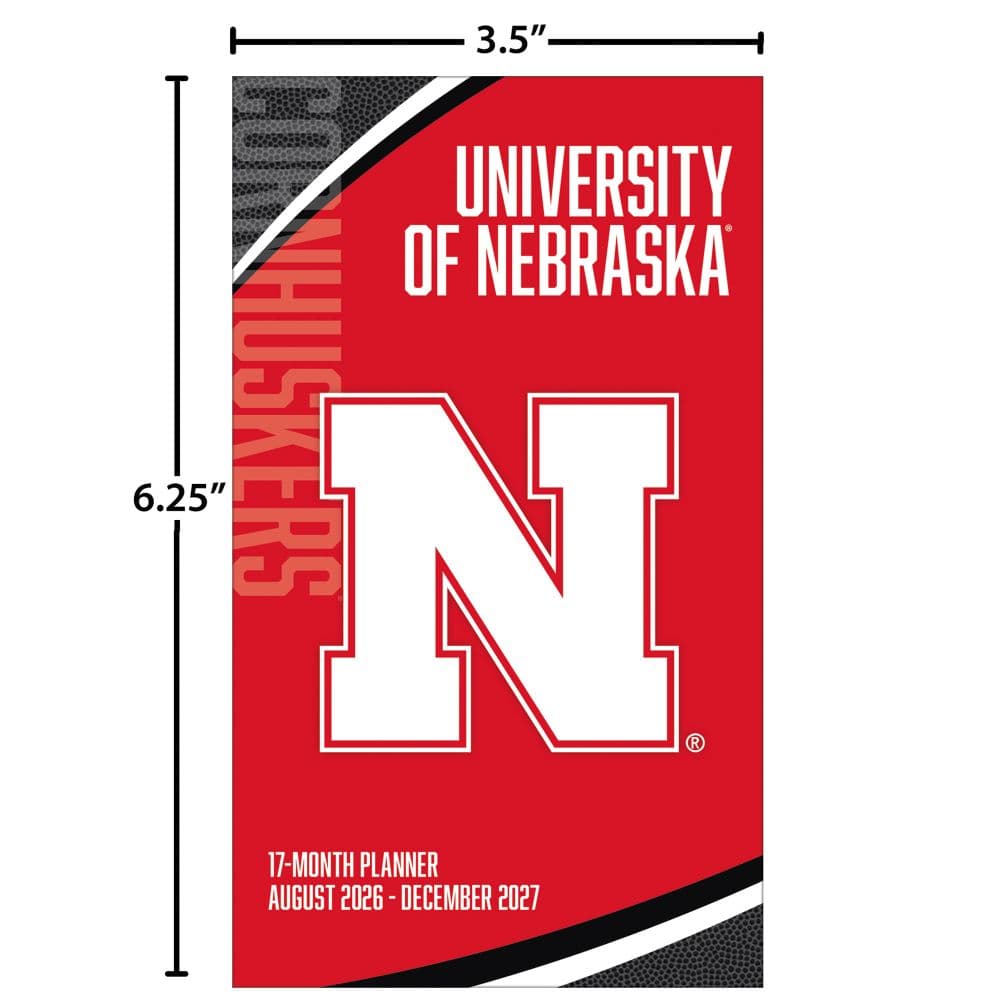 Nebraska Cornhuskers 2027 17 Month Pocket Planner Sixth Alternate Image