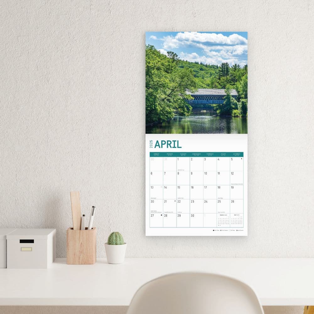 Covered Bridges 2025 Wall Calendar Third Alternate Image width="1000" height="1000"