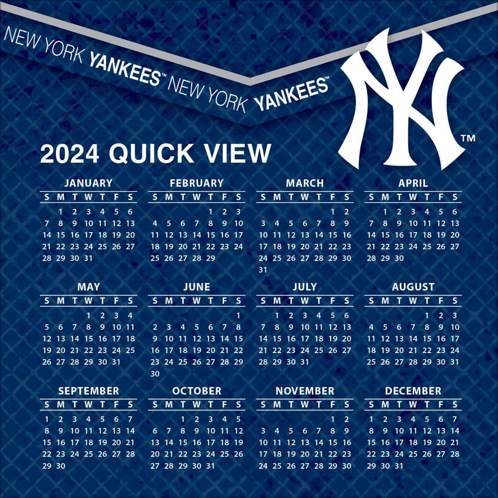 MLB New York Yankees 2024 Desk Calendar Fourth Alternate Image width=&quot;1000&quot; height=&quot;1000&quot;