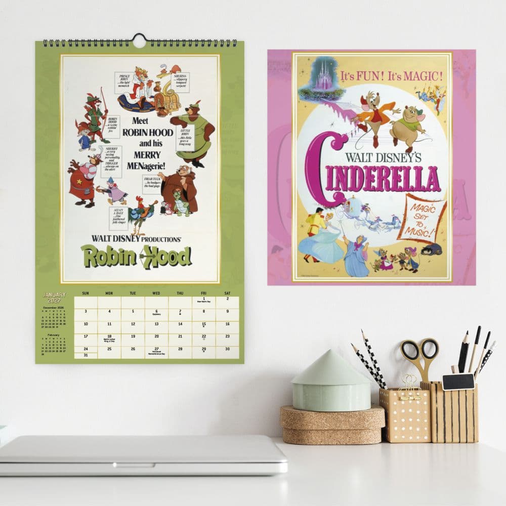 Disney Classic Poster 2027 Slim Wall Calendar Fifth Alternate Image