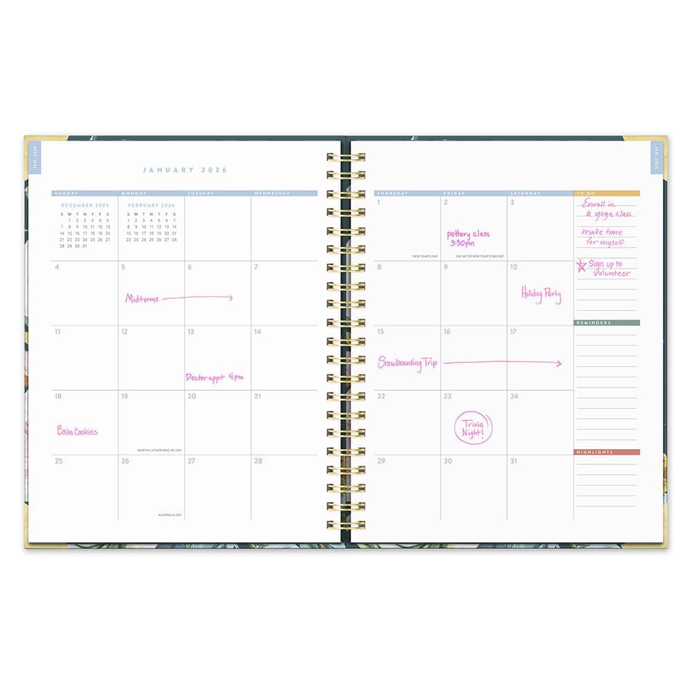 Bella Flora Spiral 2026 Planner Fourth Alternate Image