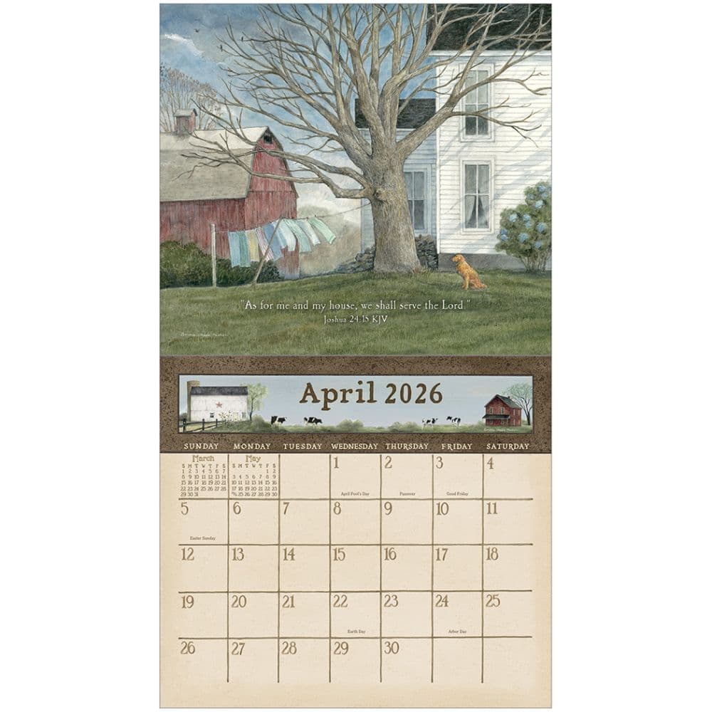 Country Blessings by Bonne Heppe Fisher 2026 Wall Calendar Second Alternate Image