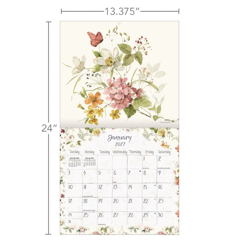 Watercolor Seasons 2027 Wall Calendar by Lisa Audit Third Alternate Image