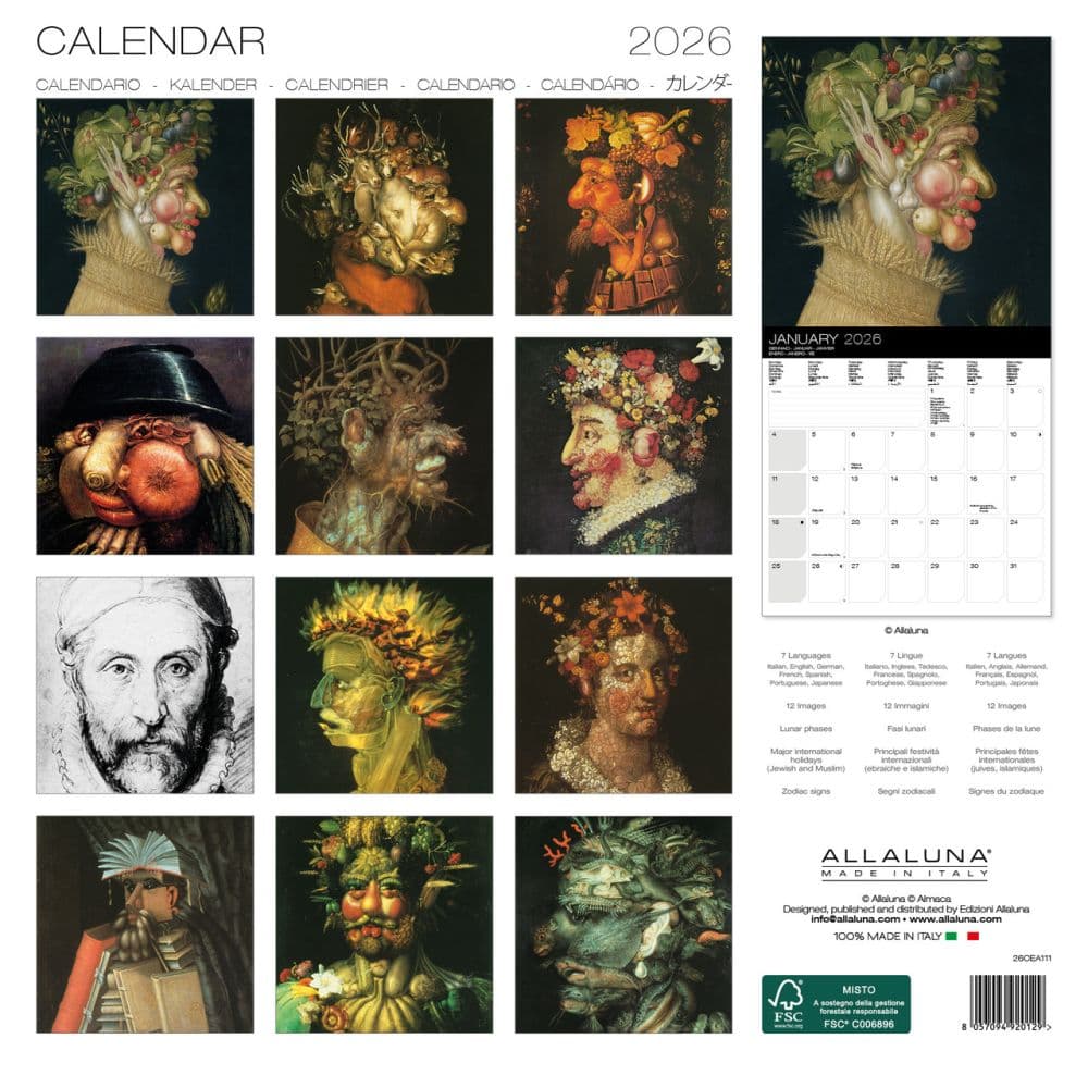 Archimboldo 2026 Wall Calendar First Alternate Image