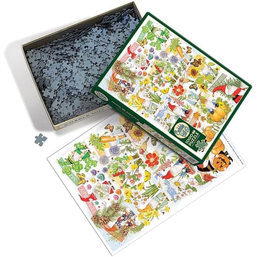 Happy Gnome Life 1000 Piece Puzzle contents