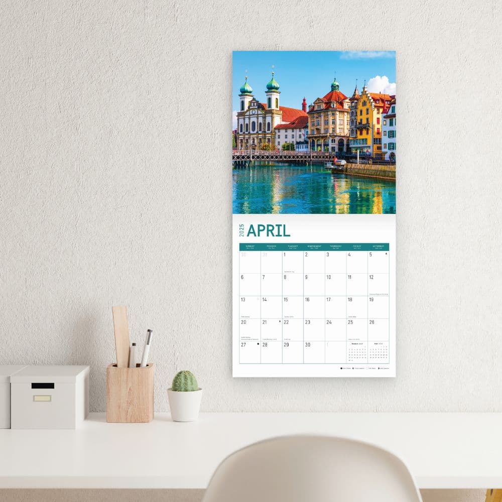 Switzerland 2025 Wall Calendar Third Alternate Image width="1000" height="1000"