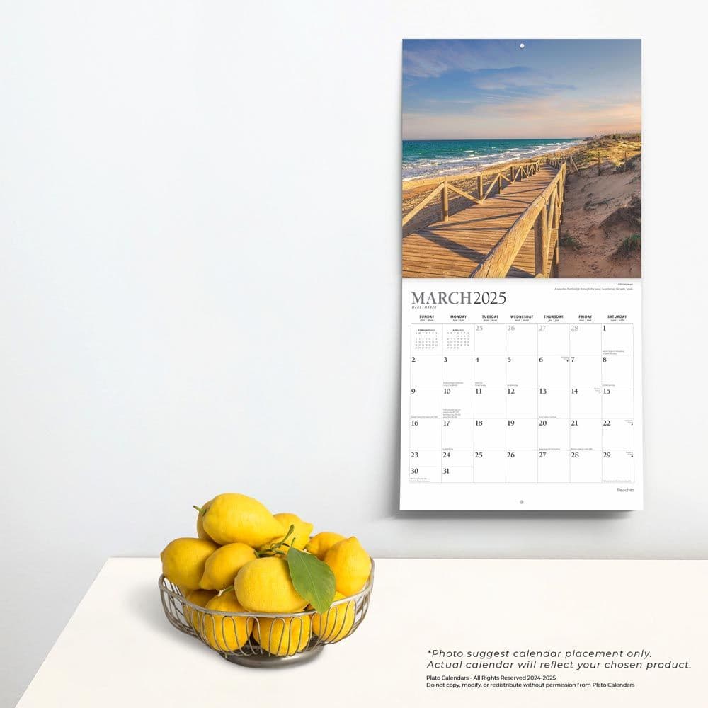 Beaches Plato 2025 Wall Calendar Fourth Alternate Image width=&quot;1000&quot; height=&quot;1000&quot;