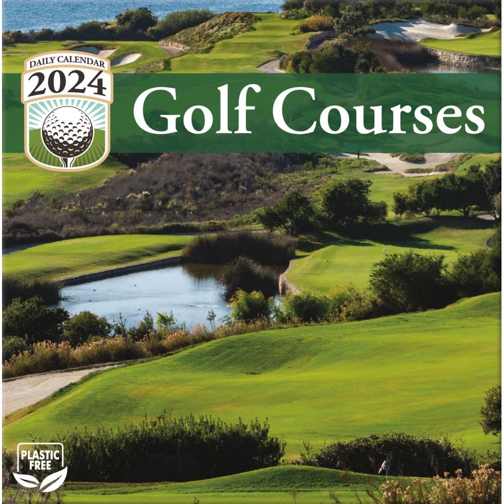 Golf Courses 2025 Desk Calendar